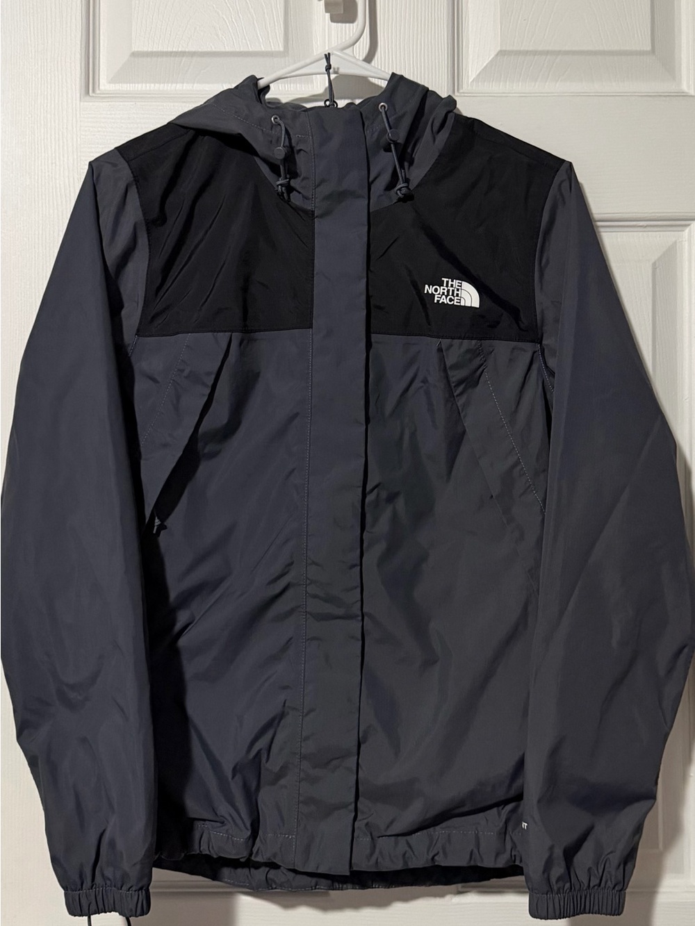 The North Face Hooded Rain Jacket — Black & Gray